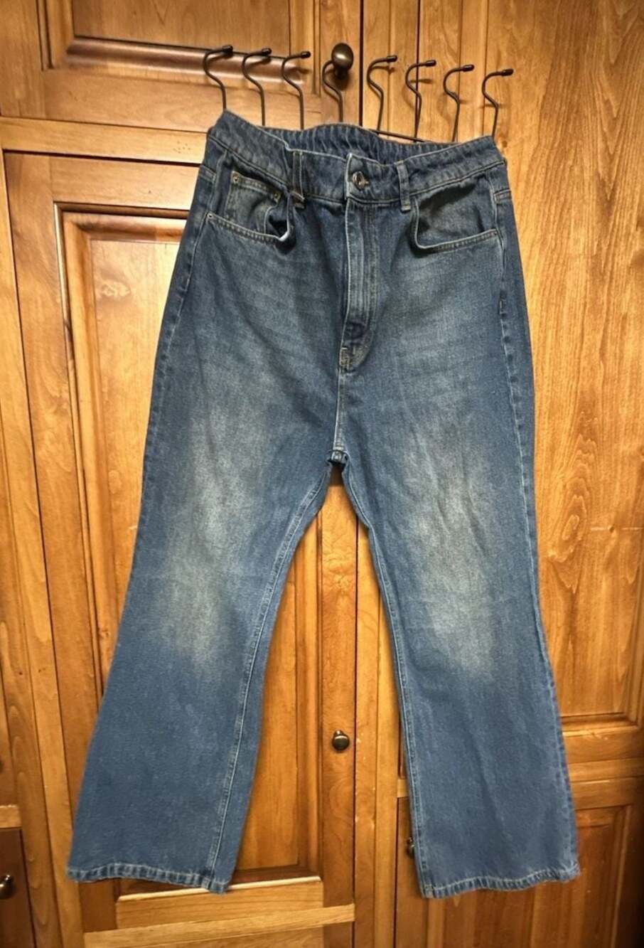 FLÂNEUR FDD Group Blue Denim Wide Leg Jeans